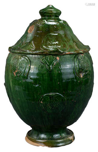 A Fine Large Chinese Song / Yuan Dynasty Glazed Buddhist Jar