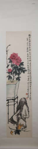 Modern Wu changshuo's flower  painting