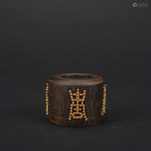 Qing dynasty eaglewood  fingerstall