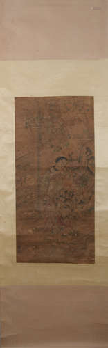 Qing dynasty Leng mei's figure painting