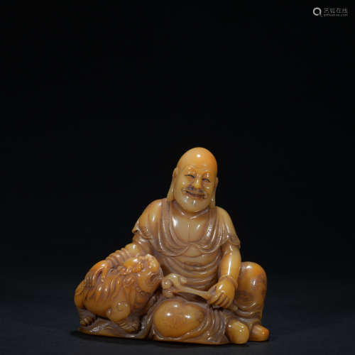 Qing dynasty Shoushan stone figure ornament