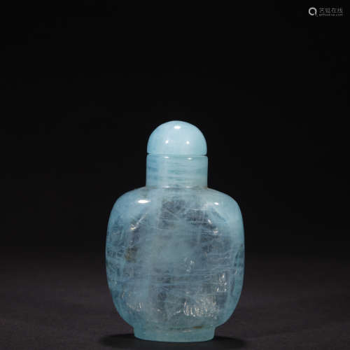 Qing dynasty glassware snuff bottle