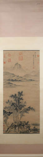 Ming dynasty Shen zhou's landscape painting