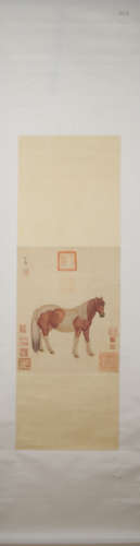 Yuan dynasty Zhao mengfu's horse painting