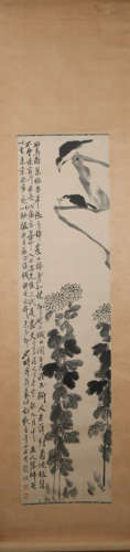 Modern Qi baishi's flower painting