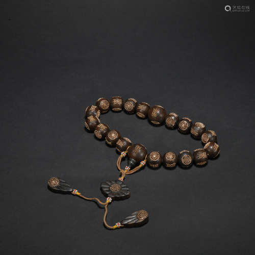 Qing dynasty eaglewood bracelets