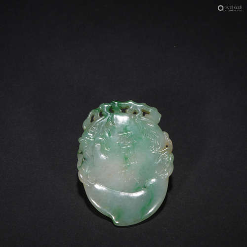 Qing dynasty jadite fast card