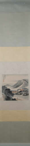 Qing dynasty Wu shixian's landscape painting