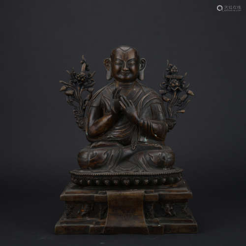 Qing dynasty bronze statue of Tsongkhapa