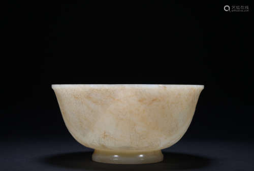 Qing dynasty jade bowl
