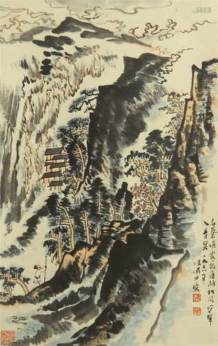 CHINESE INK AND COLOR PAINTING OF LU YANSHAO