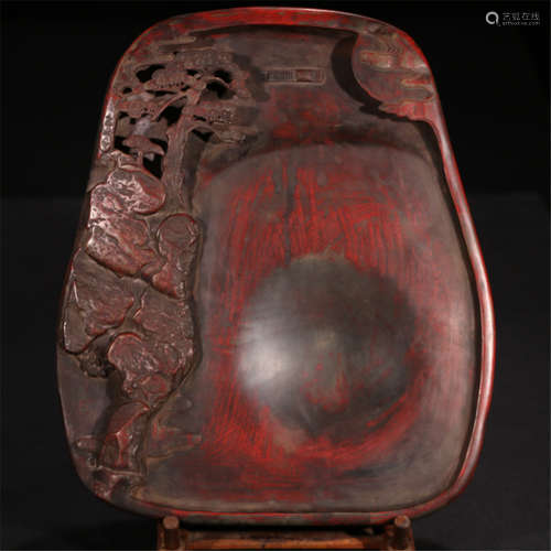 CHINESE DUAN INKSTONE SCHOLAR'S OBJECTS