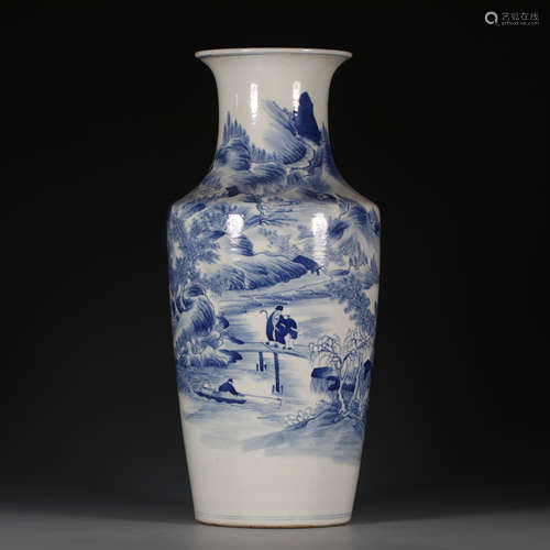 CHINESE BLUE AND WHITE PORCELAIN VASE