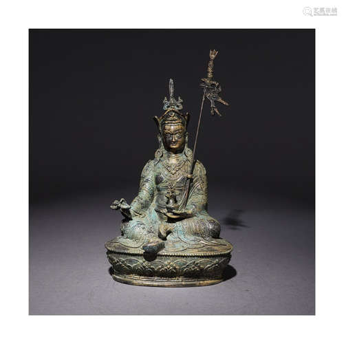 A Chinese Bronze Figure of Bhaisajyaguru