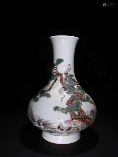 A Chinese Famille Rose Porcelain Vase