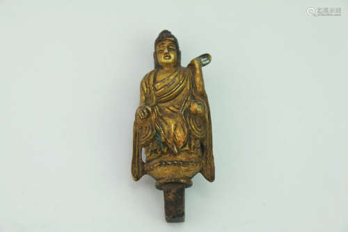 A Chinese Gild Copper Statue of Buddha