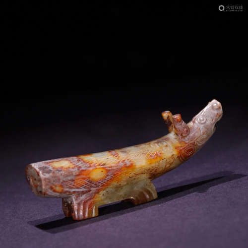 A Chinese  Pig Jade Ornament