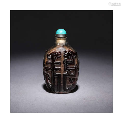 A Chines Glassware Snuff Bottle