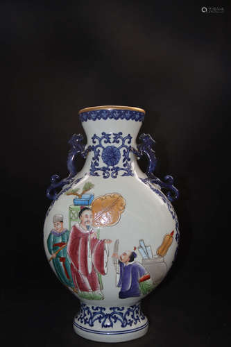 A Chinese Famille Rose Porcelain Vase