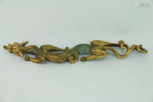 A Gilt-Bronze ‘Dragon’ Paperweight