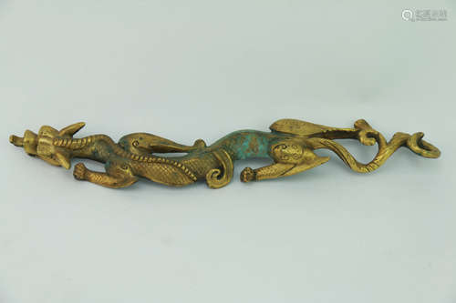 A Gilt-Bronze ‘Dragon’ Paperweight