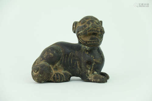 A Chinese Bronze Beast Ornament