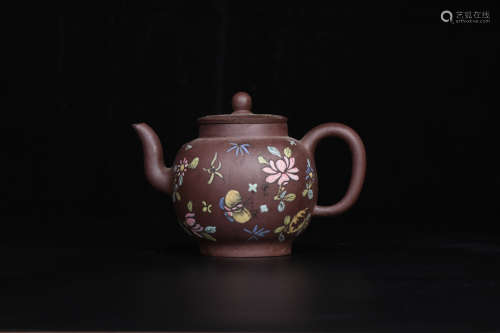A Chinese Zisha Teapot with “Shao Jungen” Mark