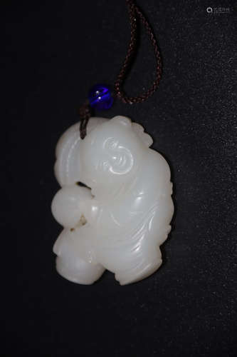 A Chinese Carved Hetian Jade Ornament