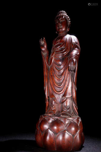 A Chinese Eaglewood Statue of Sakyamuni