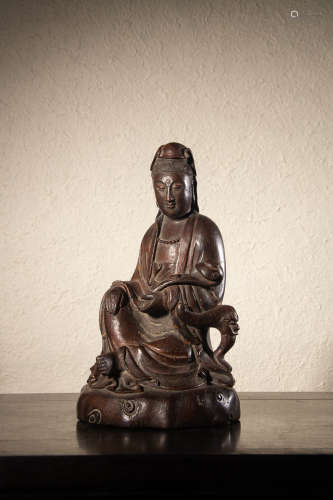 A Chinese Bamboo Figure of Avalokitesvara