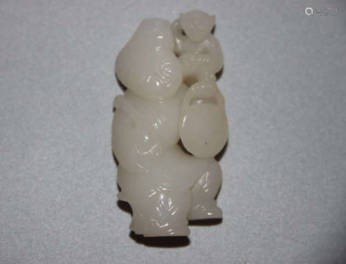 A Chinese Hetian Jade Figure Ornament