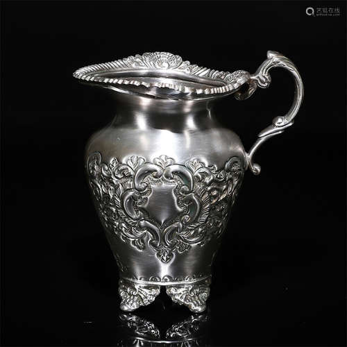 A Chinese Silver Plate Bronze Cup