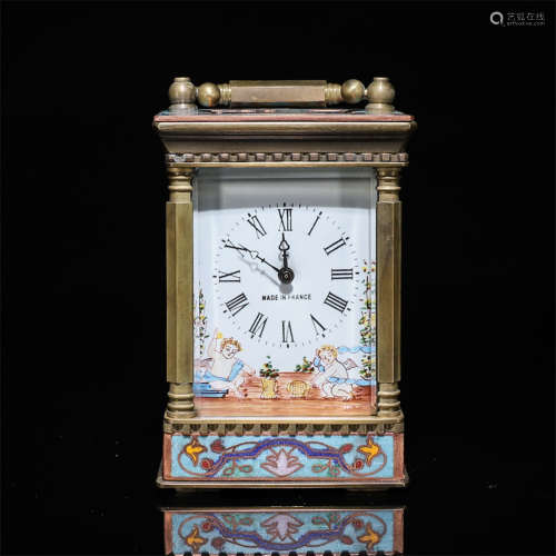 A Chinese Cloisonne Enamel Hanging Clock