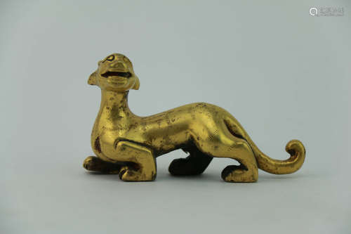 A Gilt-Bronze Paperweight