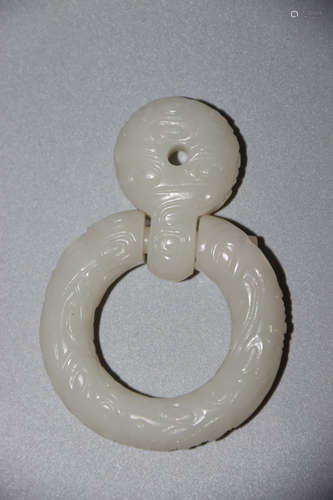 A Chinese Circular Jade Pendant