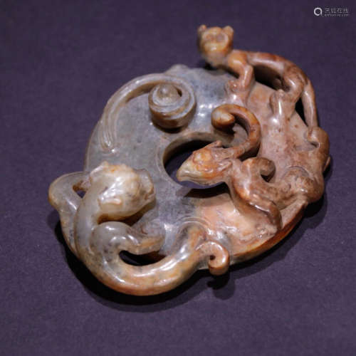 A Chinese Ornament with Dragon Pattern