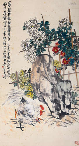 王震（1867-1938）双吉图
