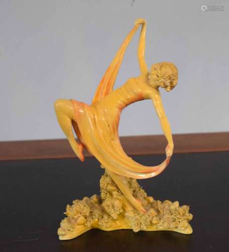 Early 1930s Wade model of Springtime model no 4, decorated in typical Art Nouveau fashion on