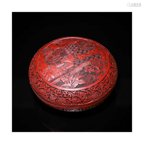 A Chinese Red Lacquered Box