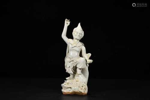 A Chinese White Glazed Porcelain Figure