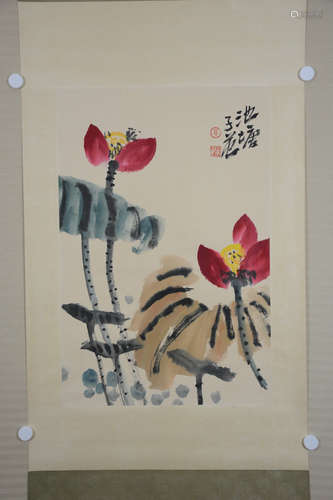 A Chinese Painting of Lotus