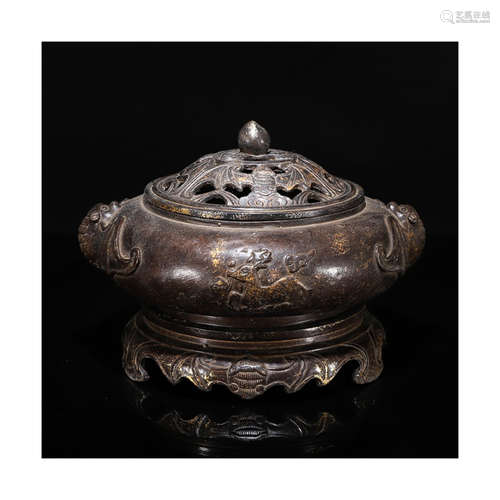 A Chinese Bronze Incense Burner