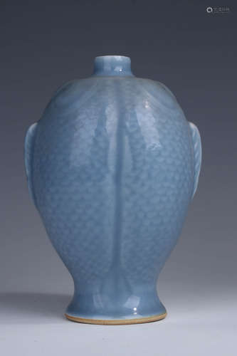 A Chinese Azure Glazed Porcelain Vase