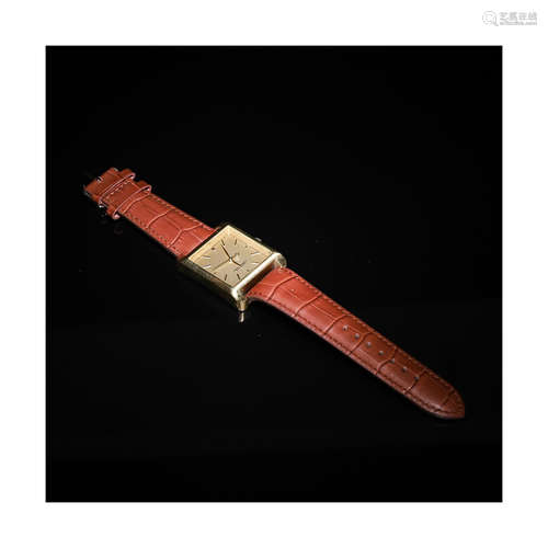 A Chinese Leather Band Watch