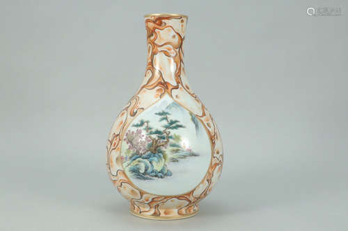 A Chinese Famille Rose Porcelain Vase