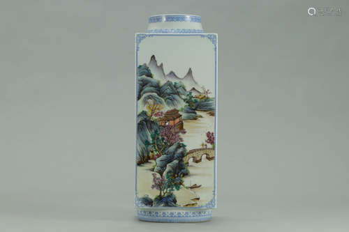 A Chinese Famille Rose Porcelain Vase