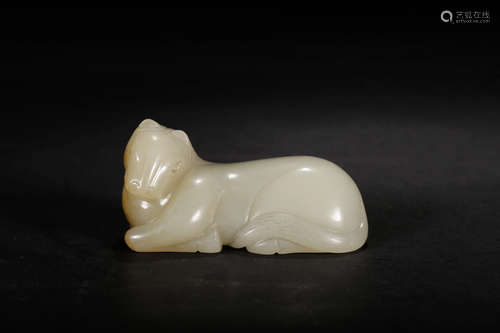 A Chinese Jade Lying Horse