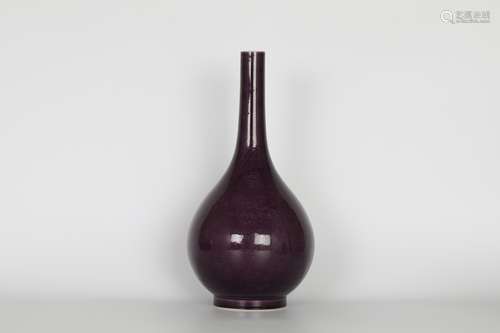 Kangxi eggplant skin purple bottle