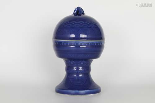 Jiaqing Ji blue glaze dou