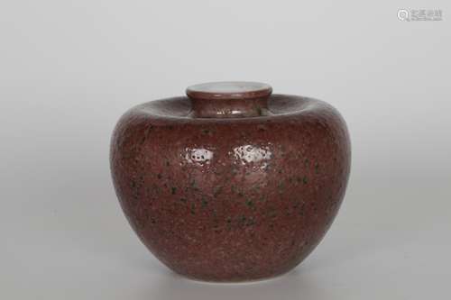 Kangxi Red Glazed Apple Zun